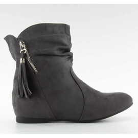 Saquinhos com zíper decorativo PE102 cinza