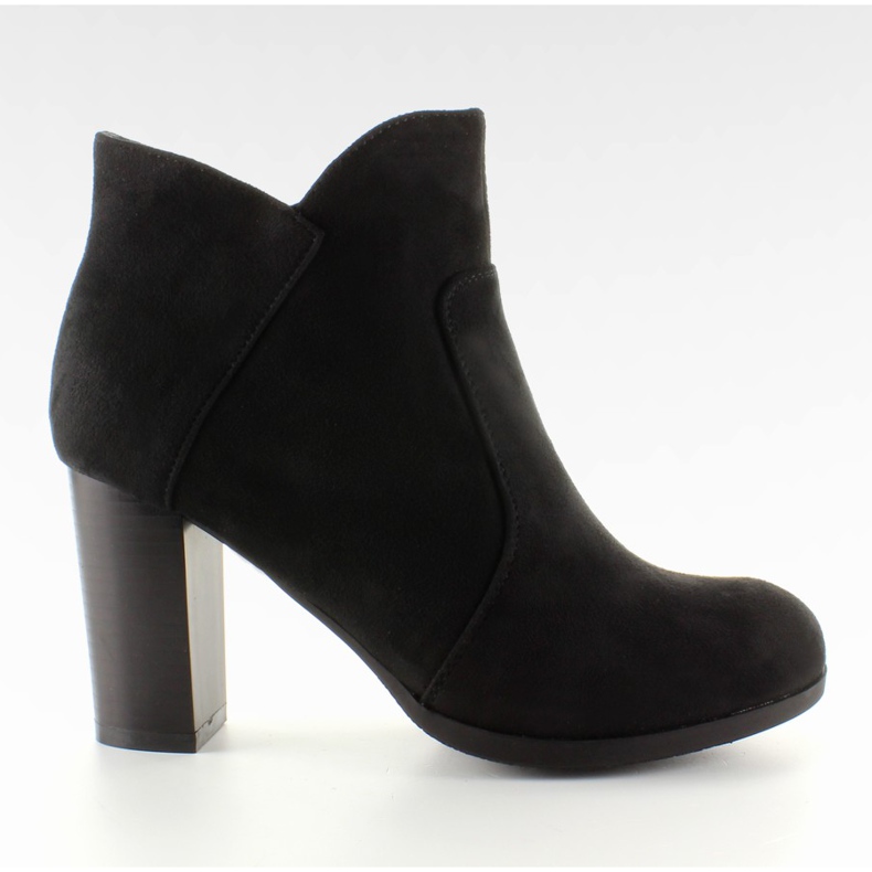 Saltos altos pretos 6075-pg bem torneados