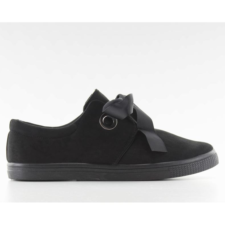 Tênis amarrados com uma fita preta JX49 preto