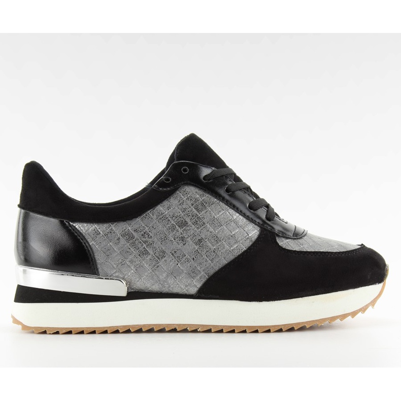 Tênis esportivo de sola alta bs072 Preto