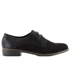 Mocassins femininos com renda mb-6390 preto