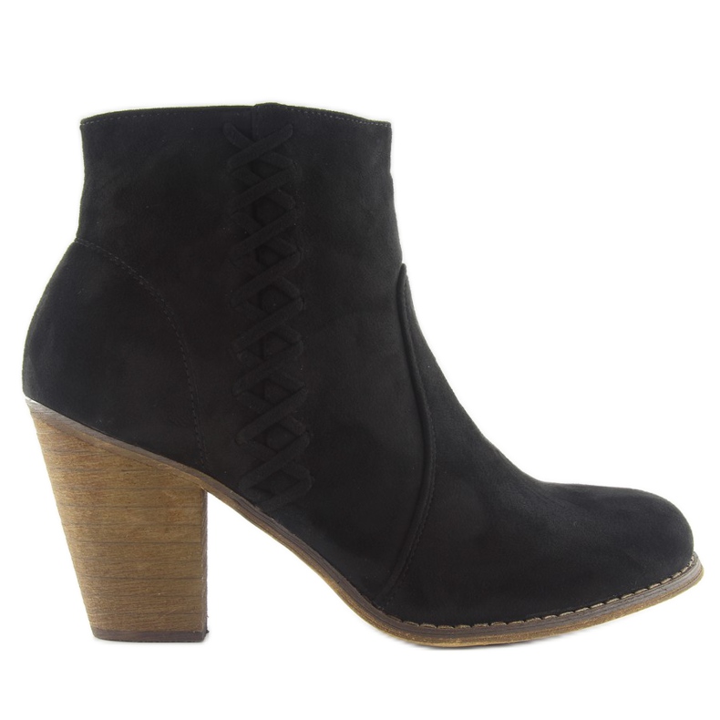 Botas cowboy de salto alto 58-386 Preto