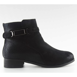 Botas de camurça Jodhpur W148 pretas preto