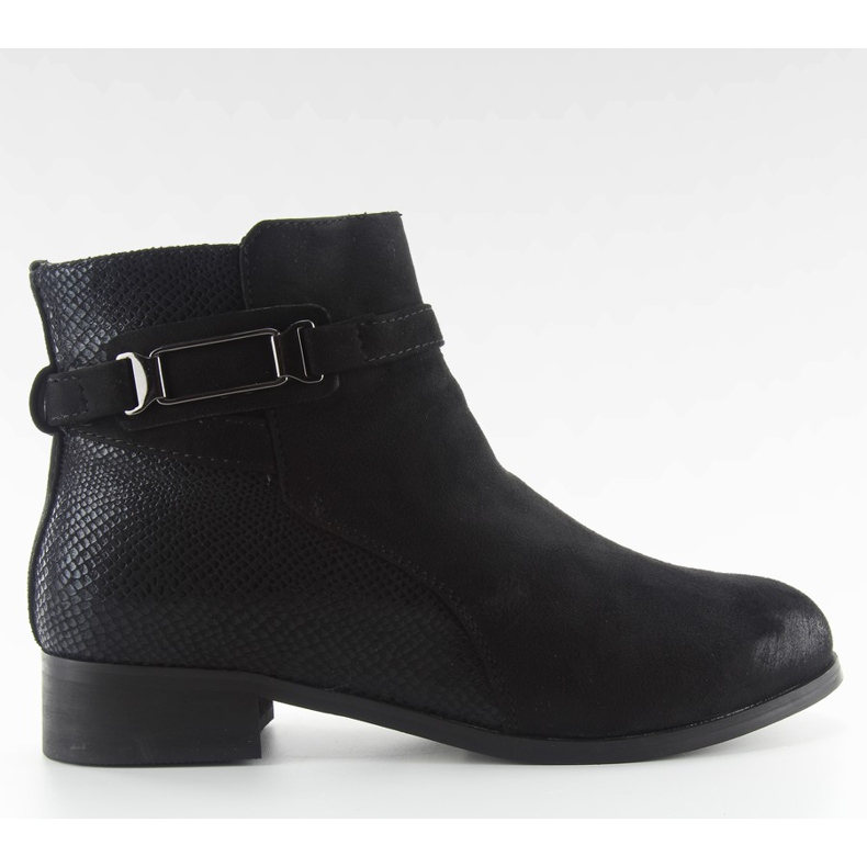 Botas de camurça Jodhpur W148 pretas preto