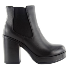 Botas de salto largo x9098 pretas preto