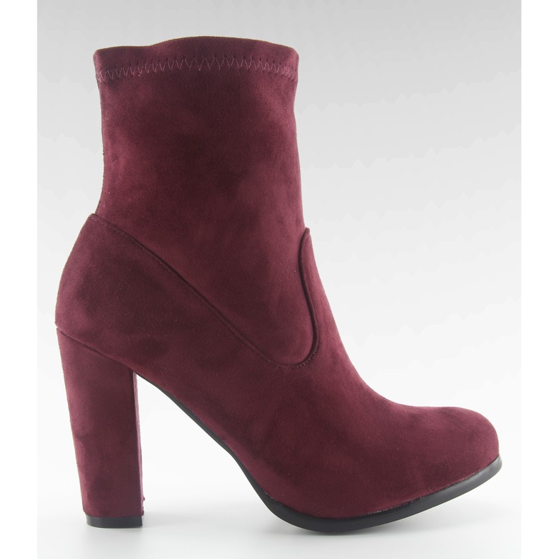 Salto alto outono A921 vinho tinto vermelho