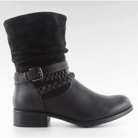 Botas em estilo militar 632-pa preto