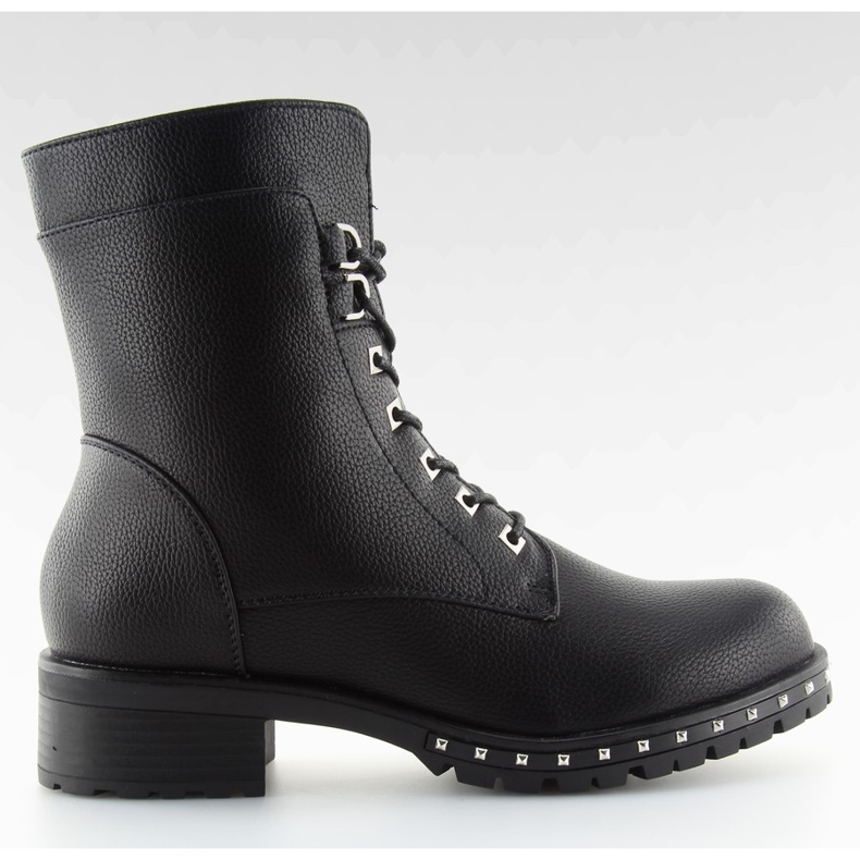 Botas Black Worker com tachas pretas H921 preto