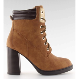 Botas de madeira brown NS05P camelo marrom
