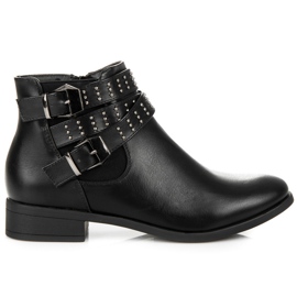 Seastar Botas Chelsea pretas com fivelas preto