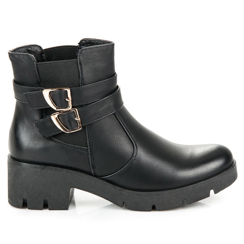 Abloom Botas Chelsea com fivelas preto Abloom Botas Chelsea com fivelas preto
