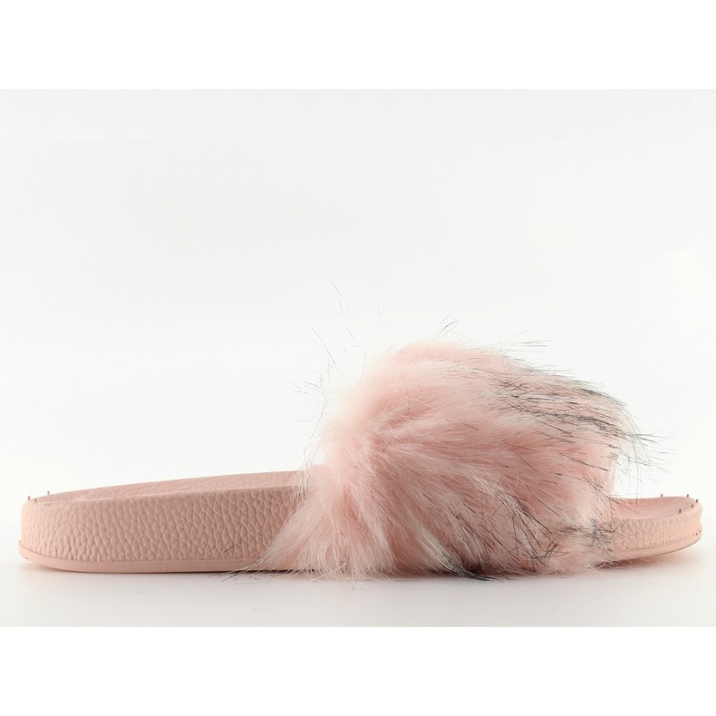 Chinelos rosa com pele zy383-007-1 rosa Chinelos rosa com pele zy383-007-1 rosa