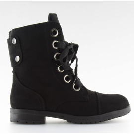 Botas de trabalho com atacadores pretos 8901 Preto