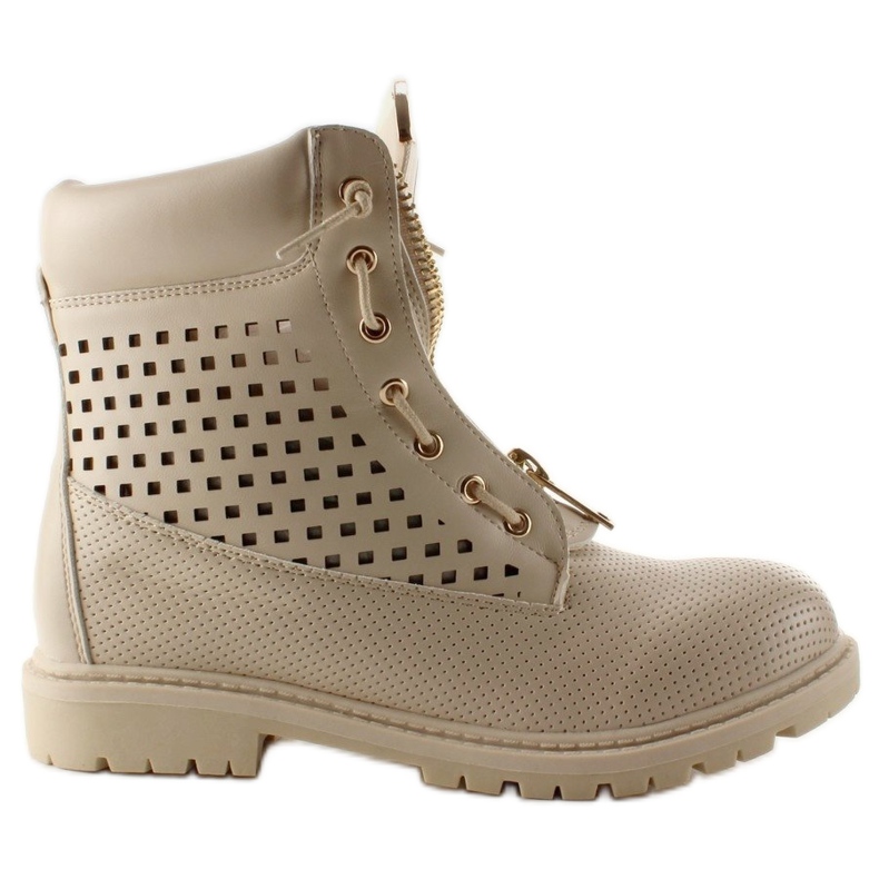 Zíper dourado balmanki a céu aberto R103 Bege