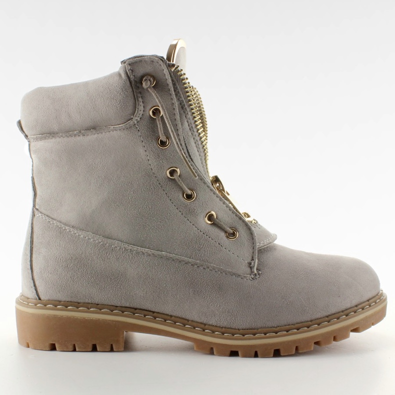 Sapato balman de camurça cinza