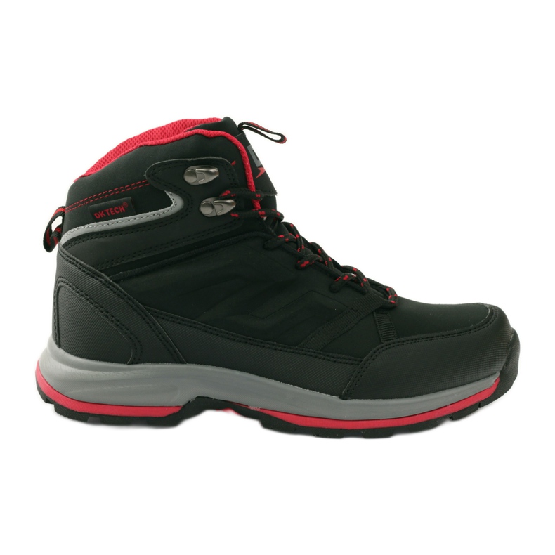 Tênis de trekking DK 17141 membrana preta vermelho preto