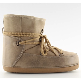 Botas de neve lua bege HW9500 bege