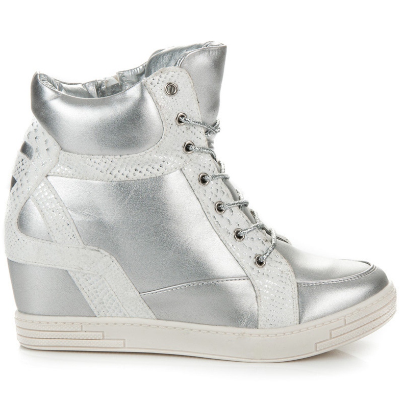 Vinceza Botins Amarrados cinza