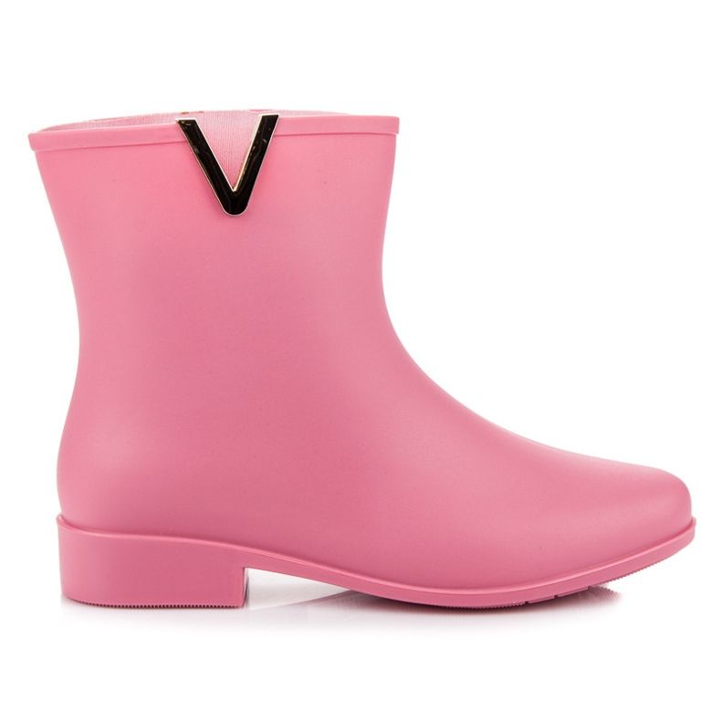 Galochas rosa de mulher