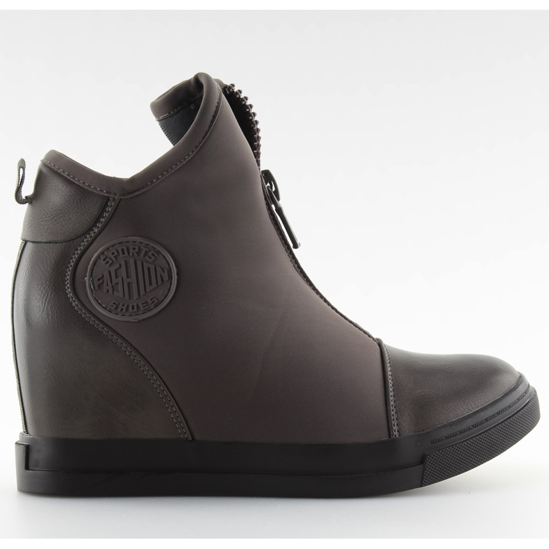 Tênis de cunha cinza 168-129 cinza