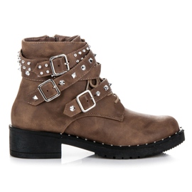 Cink Me Trabalhadores baixos com pinos marrom