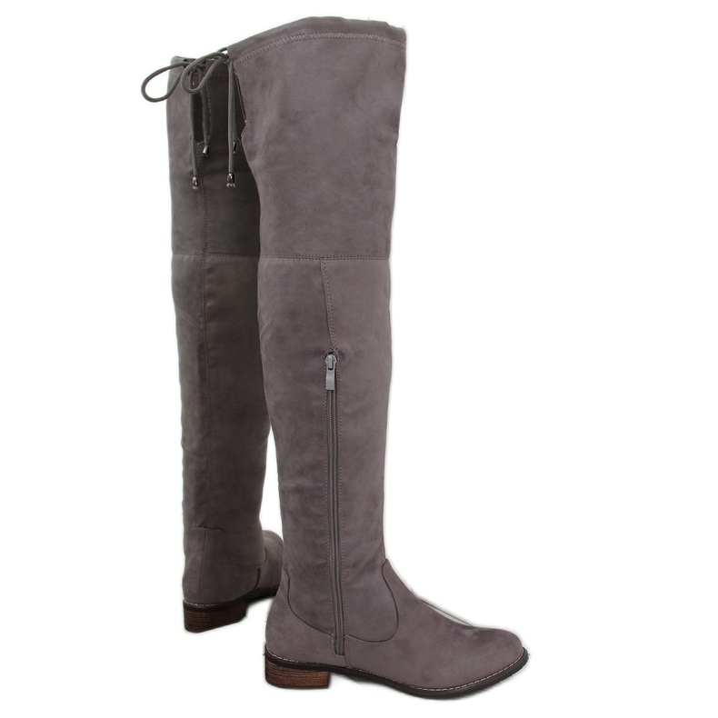 Botas mosqueteiras cinza A-300 cinza