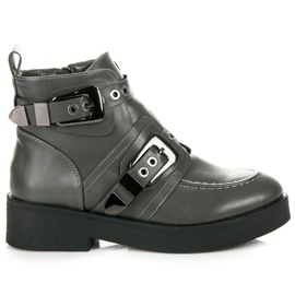 Vices Botas com fivelas cinza
