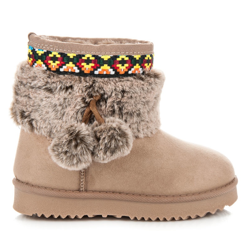 Kylie Botas de neve com pompons castanho