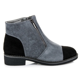 Vices Botins de camurça para o outono cinza Vices Botins de camurça para o outono cinza