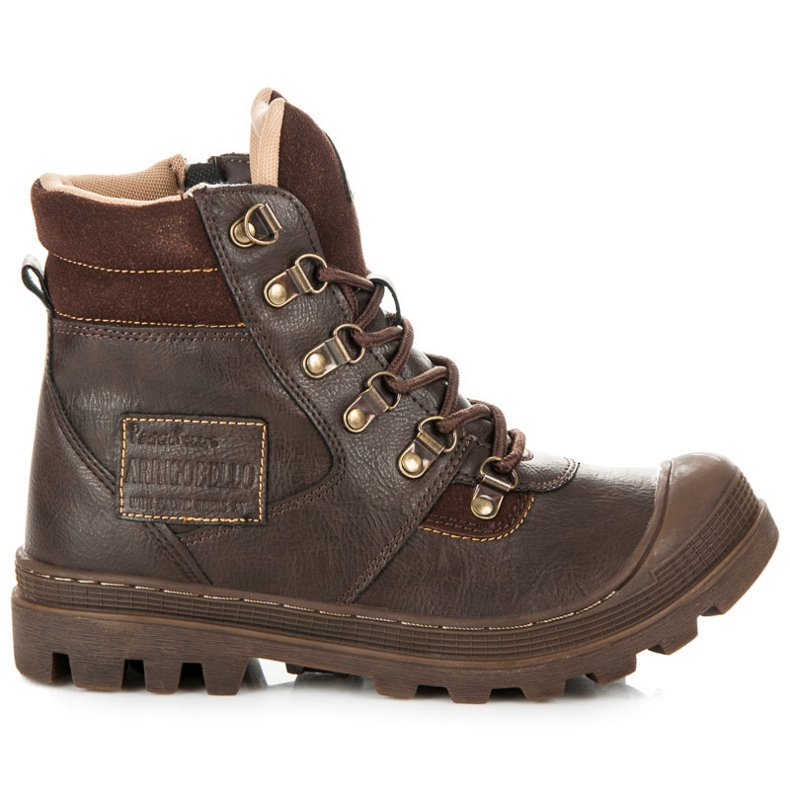 Arrigo Bello Caçadores com pele de carneiro castanho Arrigo Bello Caçadores com pele de carneiro castanho