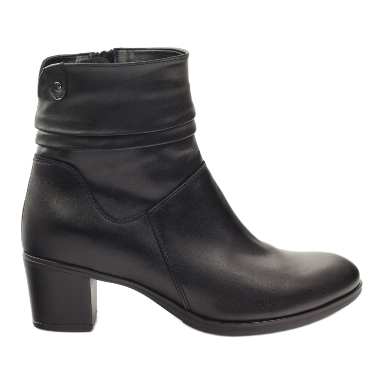 Gregors Botas de couro femininas isoladas com lã 614 preto
