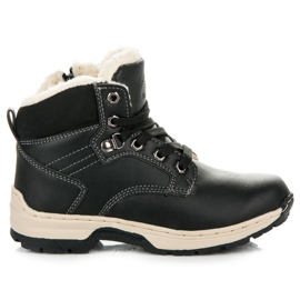 Arrigo Bello Botinhas com pele de carneiro preto