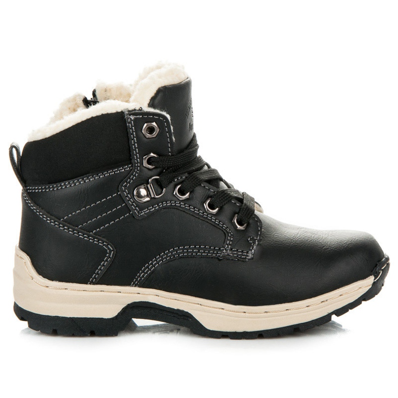 Arrigo Bello Botinhas com pele de carneiro preto Arrigo Bello Botinhas com pele de carneiro preto