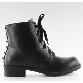 Botas pretas com tachas pretas rt-0029 preto