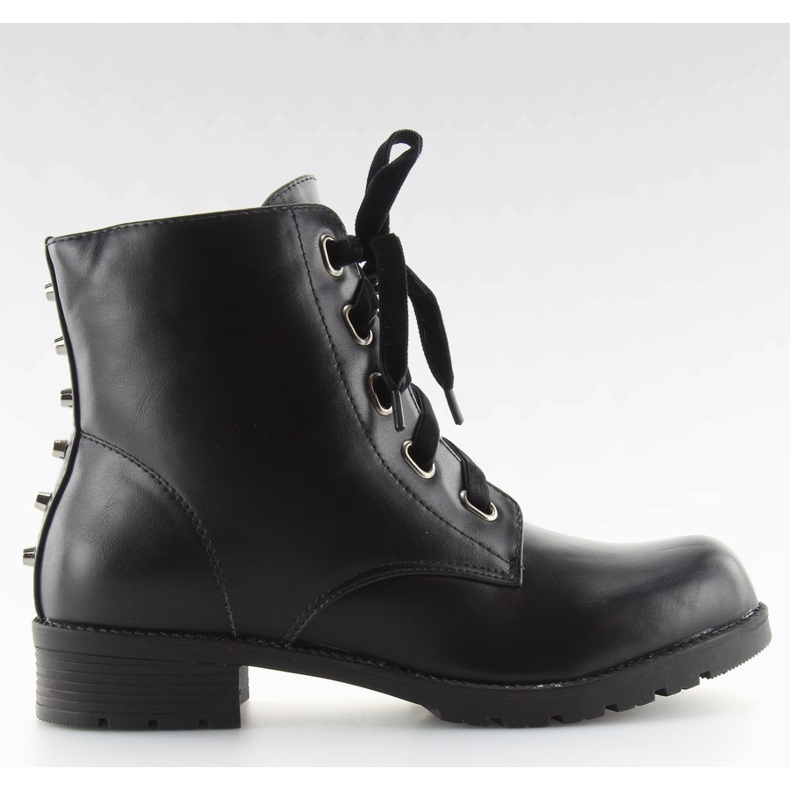Botas pretas com tachas pretas rt-0029 preto