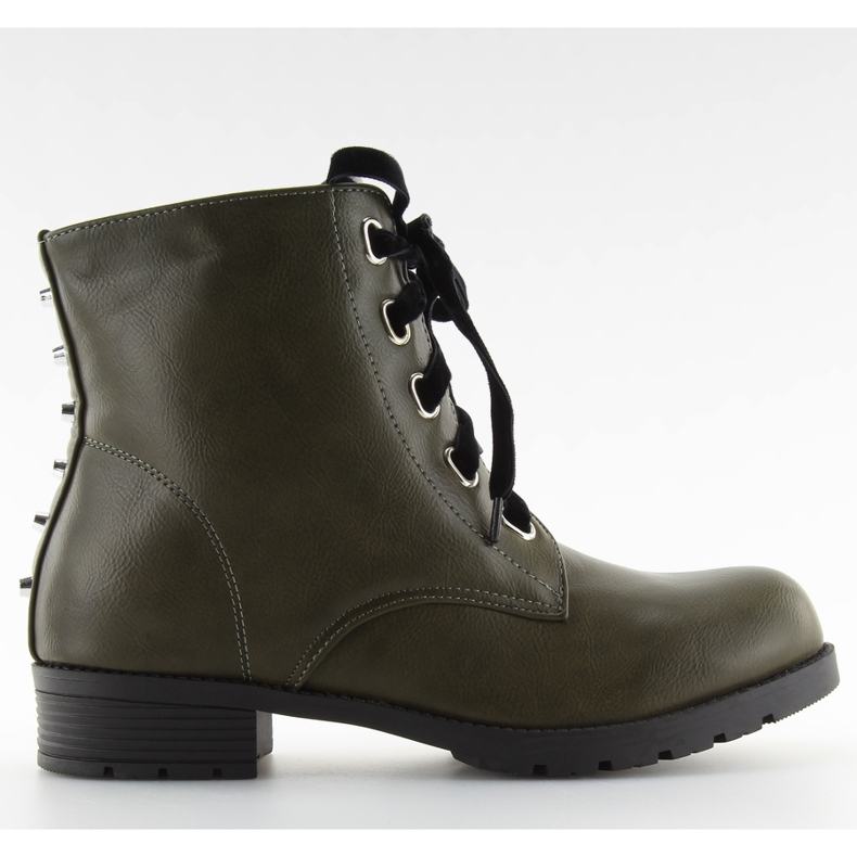 Botas e sapatos com tachas verde exército verde