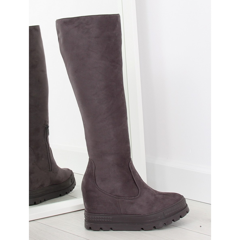 Botas de cunha cinza cinza M272p cinza