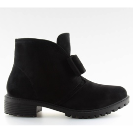 Botas com um laço preto AT-0625-L Black