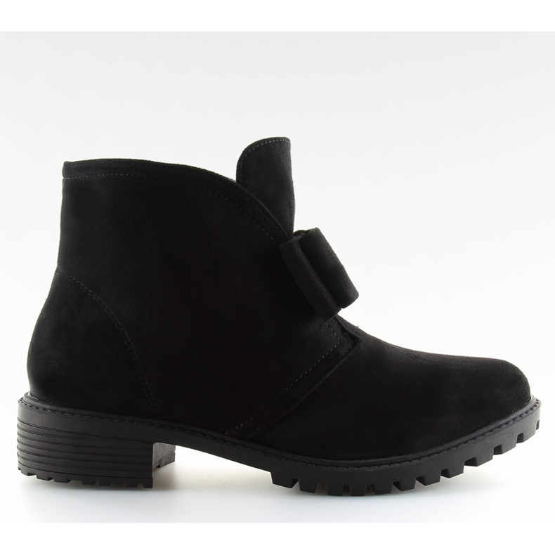 Botas com um laço preto AT-0625-L Black