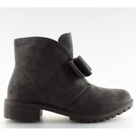 Botas com laço cinzento AT-0625-L Cinza