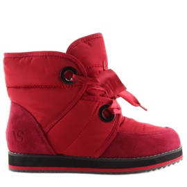 Botas de neve com atacadores vermelhos 9079 vermelho