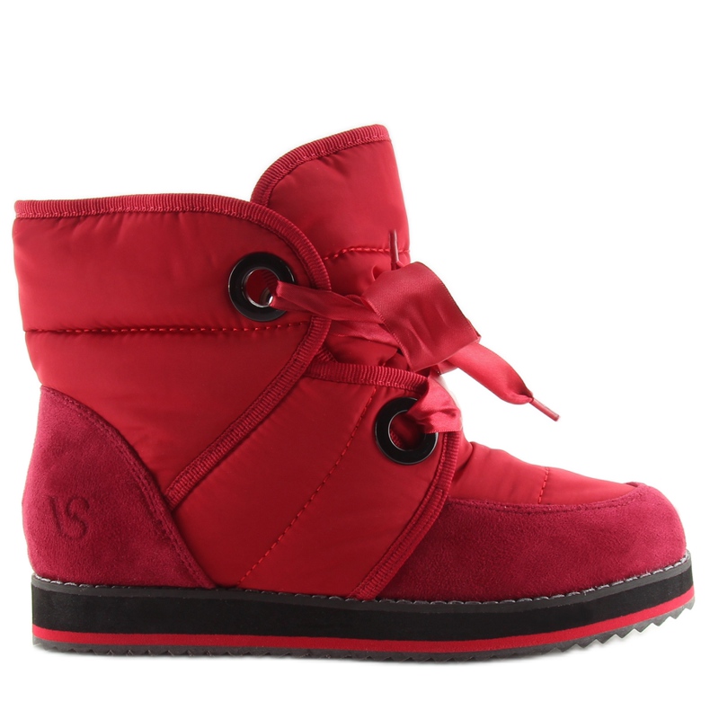 Botas de neve com atacadores vermelhos 9079 vermelho Botas de neve com atacadores vermelhos 9079 vermelho