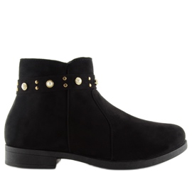 Botas Chelsea pretas com pérolas X-19 pretas preto