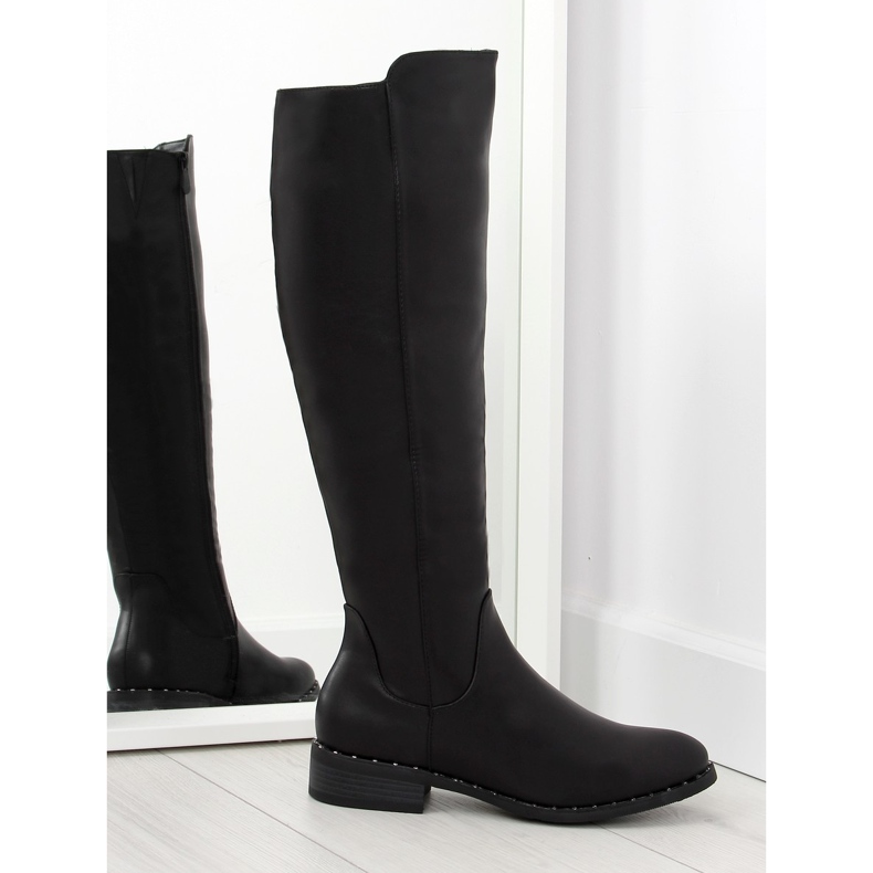 Botas pretas para mulher 6263-1 preta preto