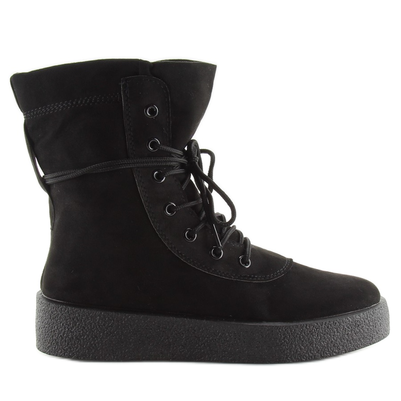 Botas de Sola Alta 8301 Preto