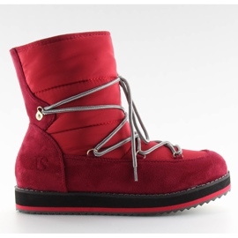 Botas de neve lua vermelha 9072 ed vermelho