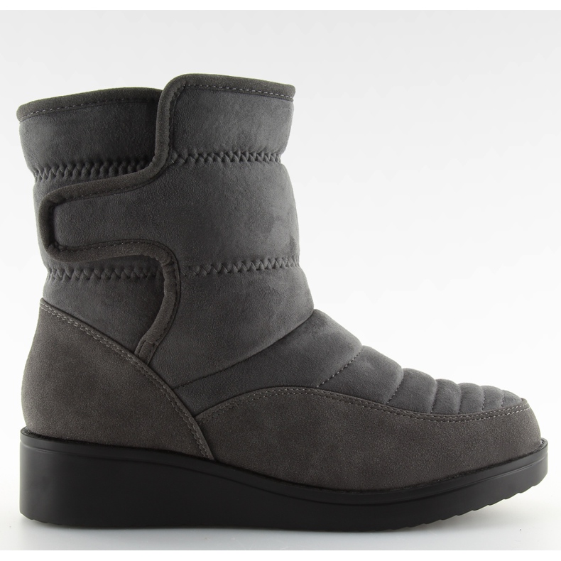 Botas de neve cinza feminino F176P cinza