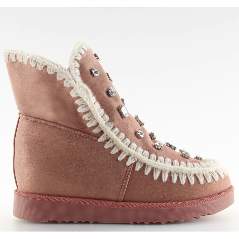 Sapatos de cunha rosa DD62P rosa