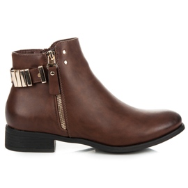 Queentina Botas Chelsea de mulher castanhas marrom