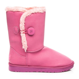 Torna Mukluki com um botão rosa